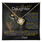 Best Gift for Daughter: Dad's Forever Love Knot Necklace to Encourage Her Heart
