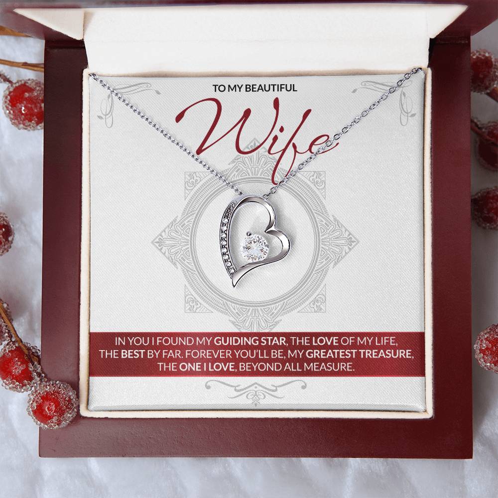 Best Gift for Wife: Forever Treasure Heart Necklace to Melt Her Heart [Light]