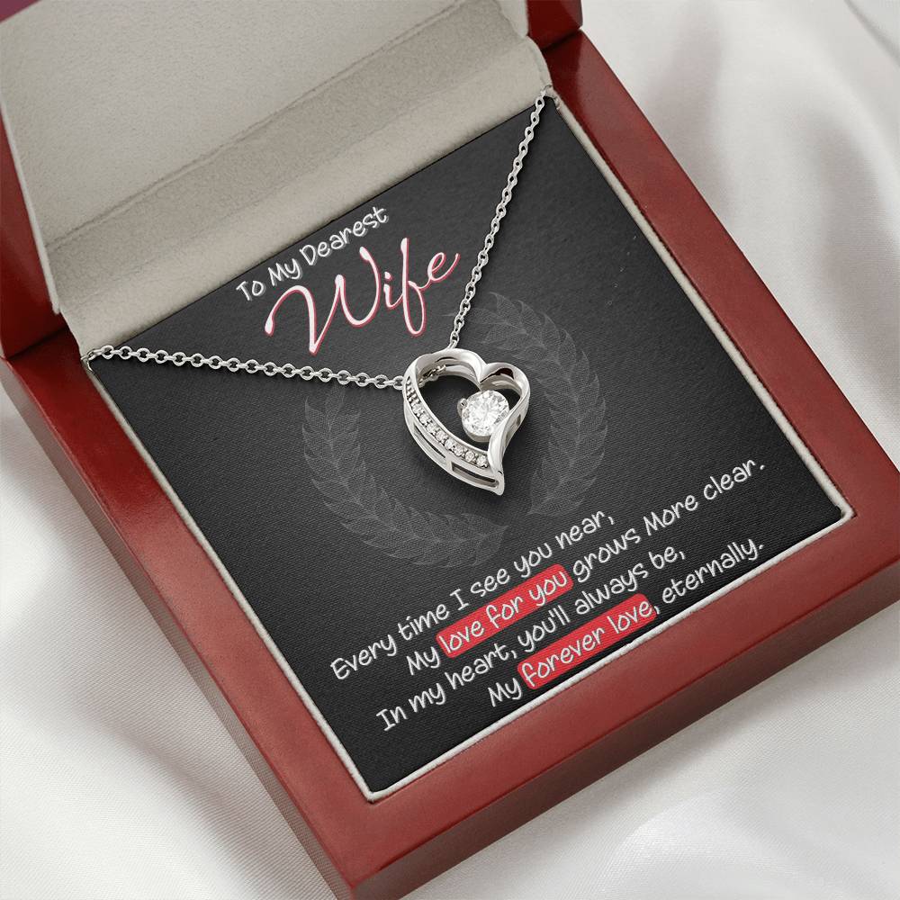 Best Gift for Wife: Meaningful Heart Pedant Necklace to Melt Her Heart [Dark]