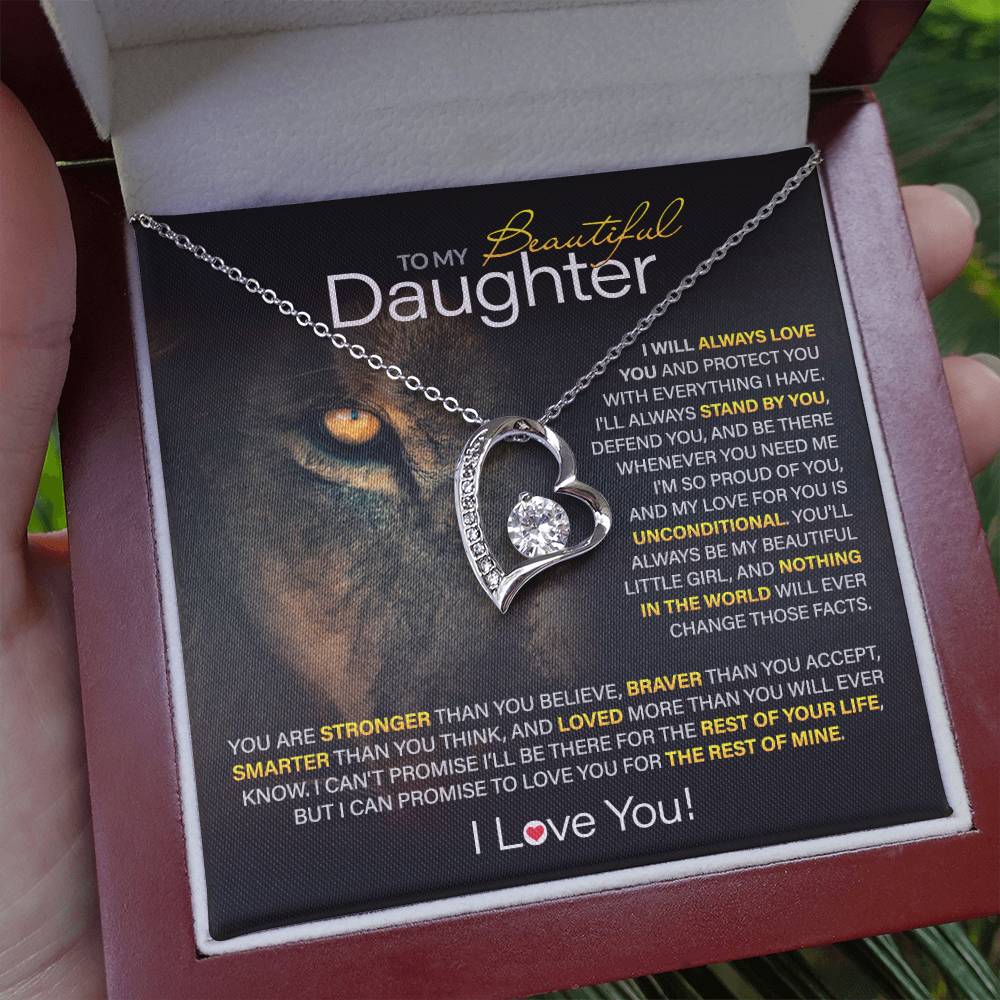 Best Gift for Daughter: Forever Love Heart Necklace to Encourage Your Daughter's Heart