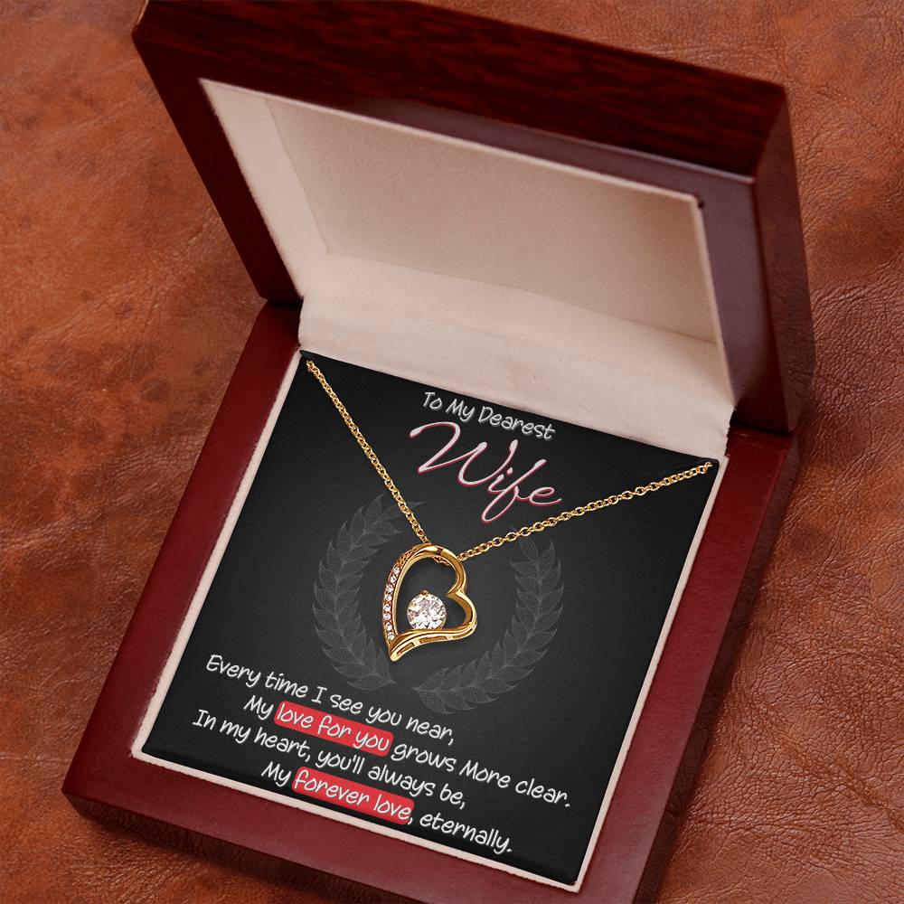 Best Gift for Wife: Meaningful Heart Pedant Necklace to Melt Her Heart [Dark]