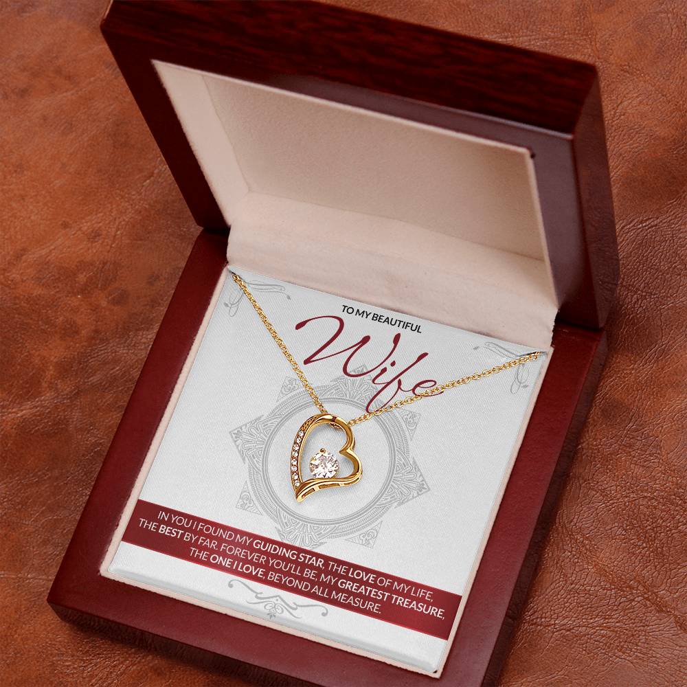 Best Gift for Wife: Forever Treasure Heart Necklace to Melt Her Heart [Light]