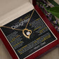 Best Gift for Daughter: Mom & Dad's Forever Love Heart Necklace to Encourage Her Heart