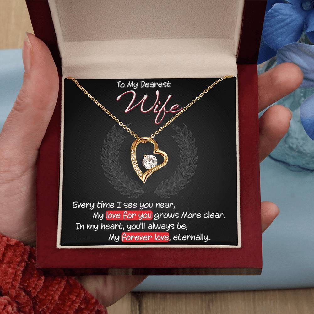 Best Gift for Wife: Meaningful Heart Pedant Necklace to Melt Her Heart [Dark]