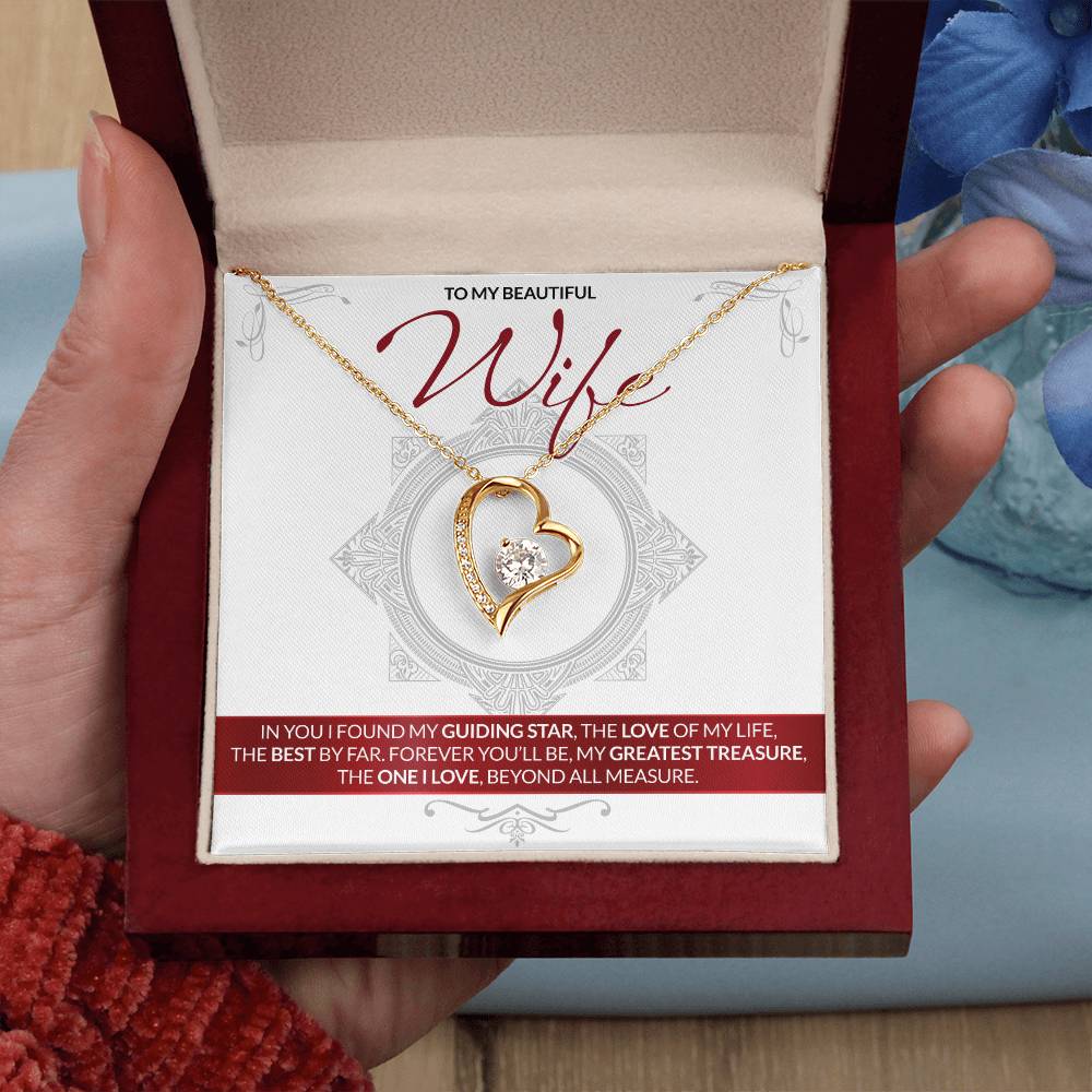 Best Gift for Wife: Forever Treasure Heart Necklace to Melt Her Heart [Light]