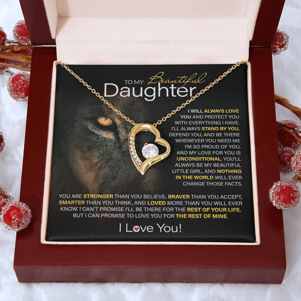 Best Gift for Daughter: Forever Love Heart Necklace to Encourage Your Daughter's Heart