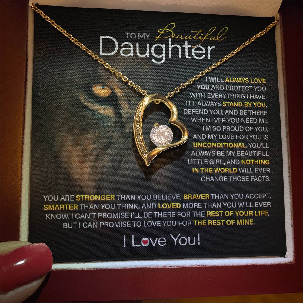 Best Gift for Daughter: Forever Love Heart Necklace to Encourage Your Daughter's Heart