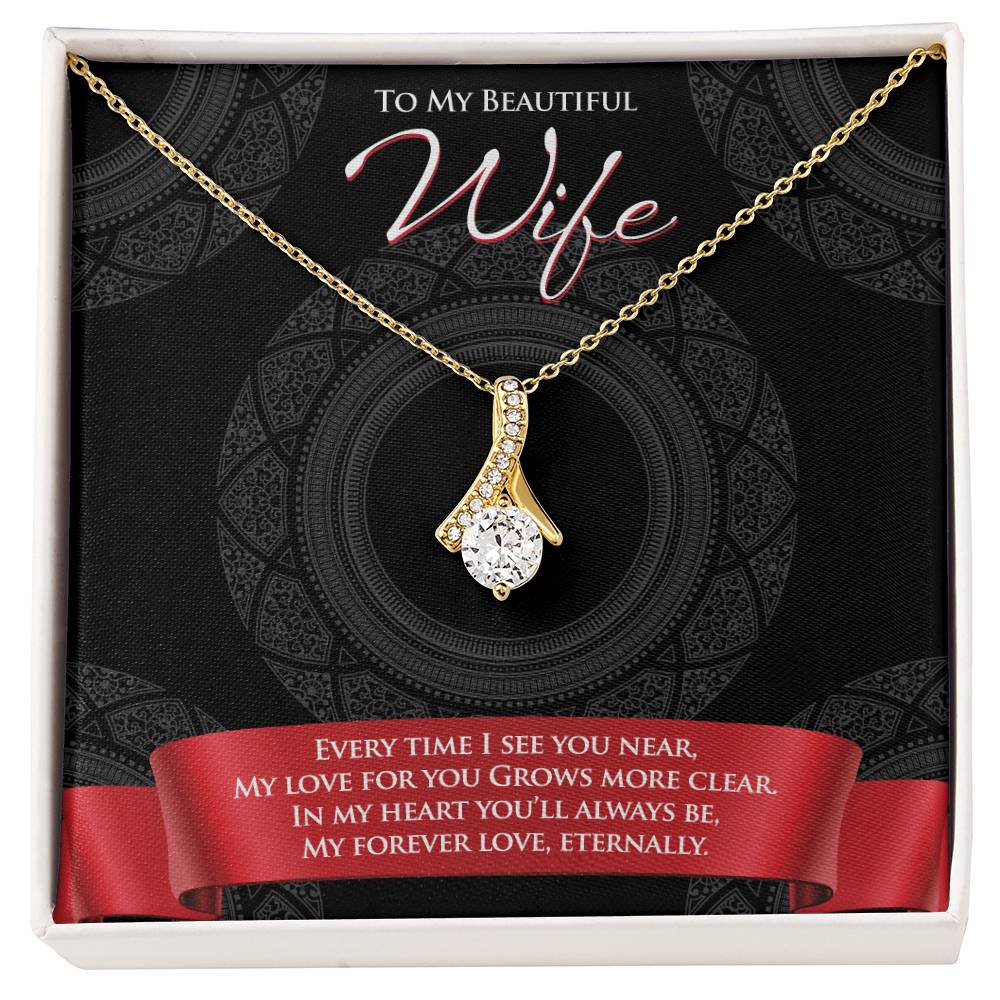 Best Gift for Wife: Beautiful Love Pedant Necklace to Melt Her Heart [Dark]