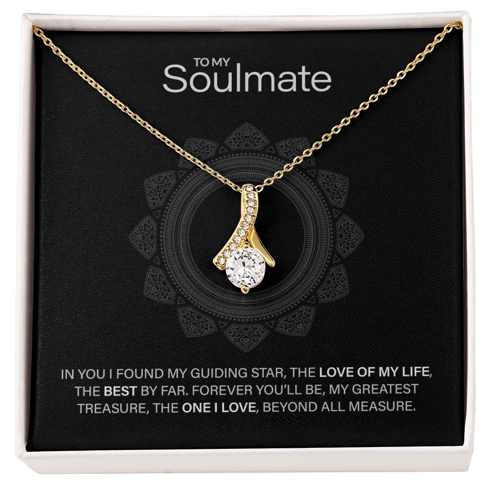 Best Gift for Soulmate: Beautiful Soulmate Love Pedant Necklace to Melt Their Heart [Dark]