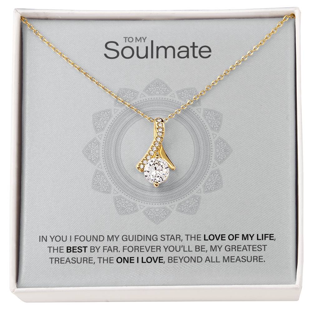 Best Gift for Soulmate: Beautiful Soulmate Love Pedant Necklace to Melt Their Heart [Light]