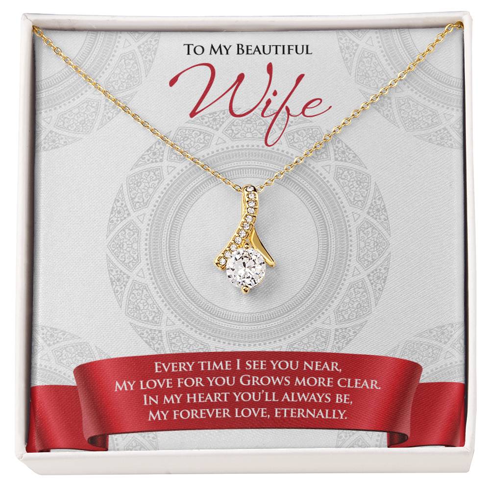 Best Gift for Wife: Beautiful Love Pedant Necklace to Melt Her Heart [Light]