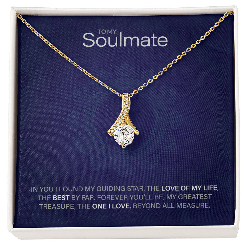 Best Gift for Soulmate: Beautiful Soulmate Love Pedant Necklace to Melt Their Heart [Floral]