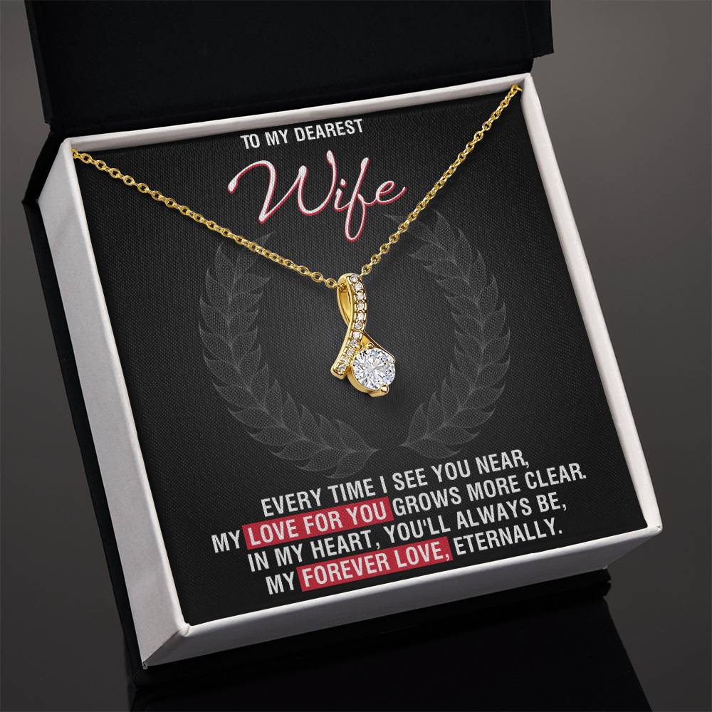 Best Gift for Wife: Meaningful Love Pedant Necklace to Melt Her Heart [Dark]