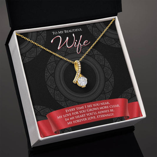 Best Gift for Wife: Beautiful Love Pedant Necklace to Melt Her Heart [Dark]