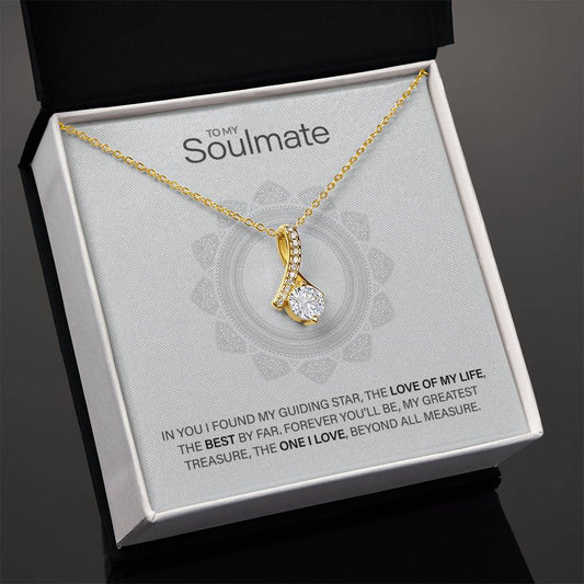 Best Gift for Soulmate: Beautiful Soulmate Love Pedant Necklace to Melt Their Heart [Light]