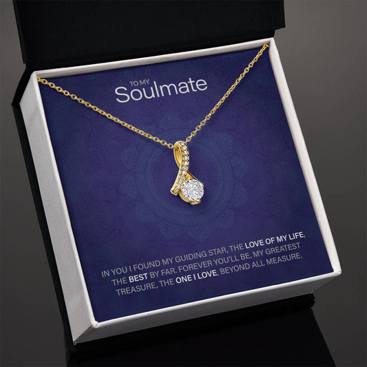 Best Gift for Soulmate: Beautiful Soulmate Love Pedant Necklace to Melt Their Heart [Floral]