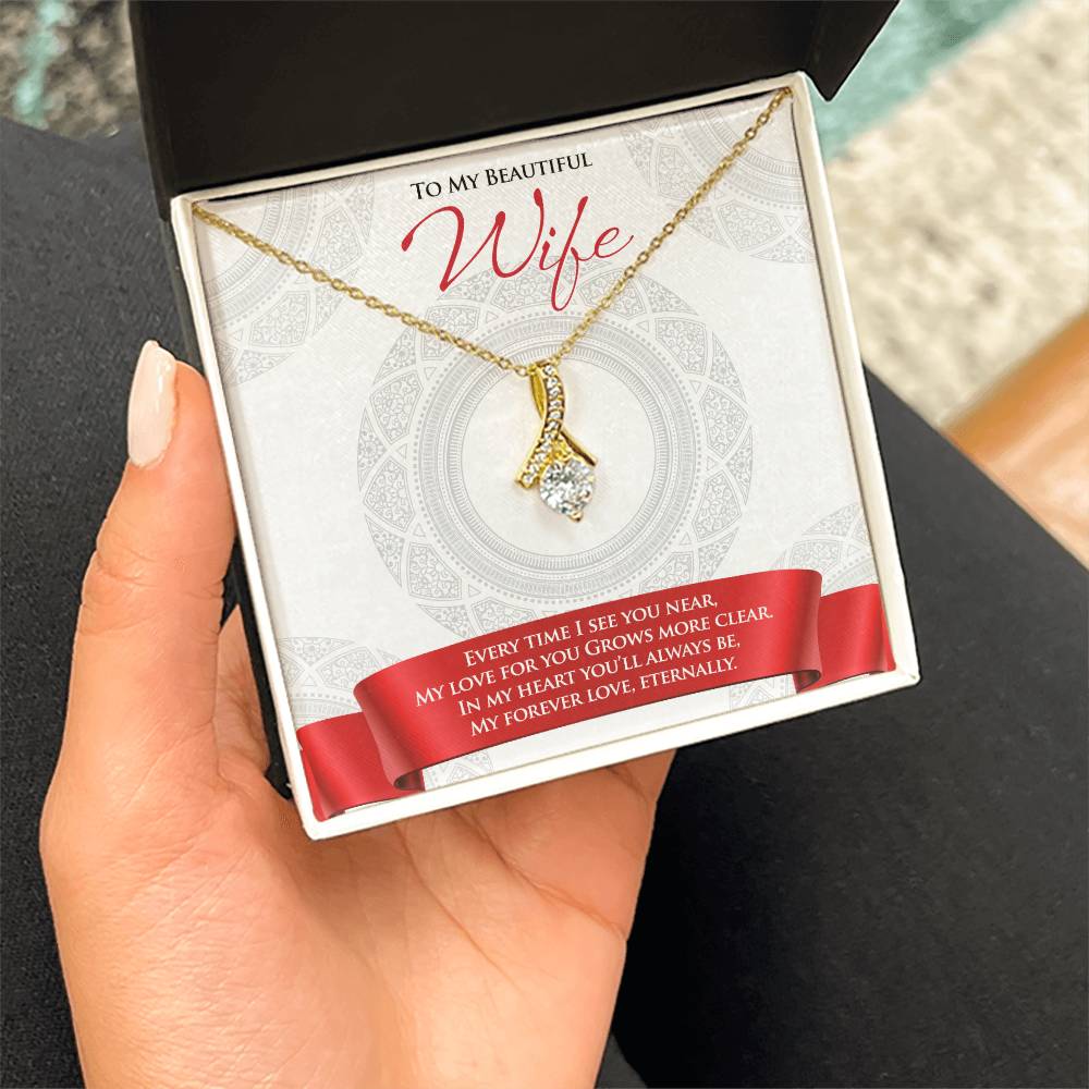 Best Gift for Wife: Beautiful Love Pedant Necklace to Melt Her Heart [Light]