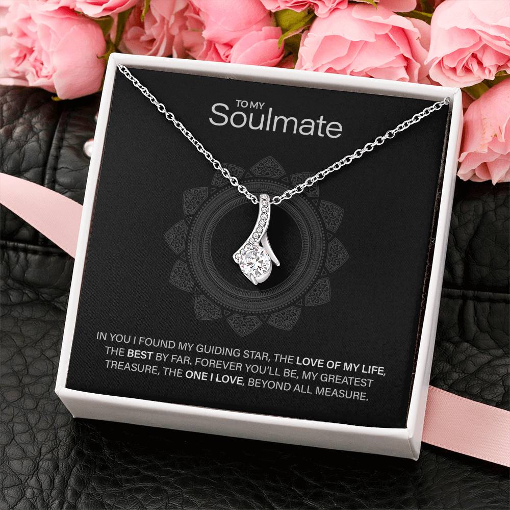 Best Gift for Soulmate: Beautiful Soulmate Love Pedant Necklace to Melt Their Heart [Dark]