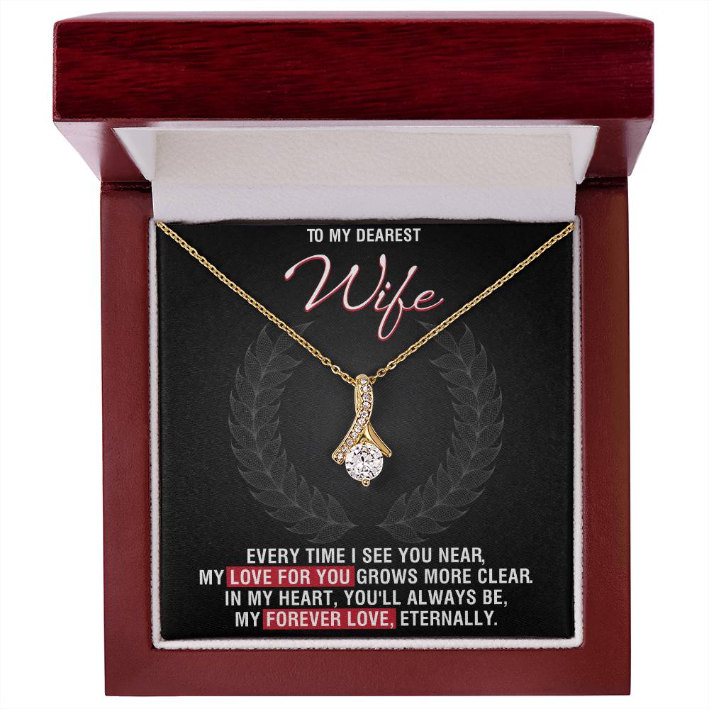 Best Gift for Wife: Meaningful Love Pedant Necklace to Melt Her Heart [Dark]