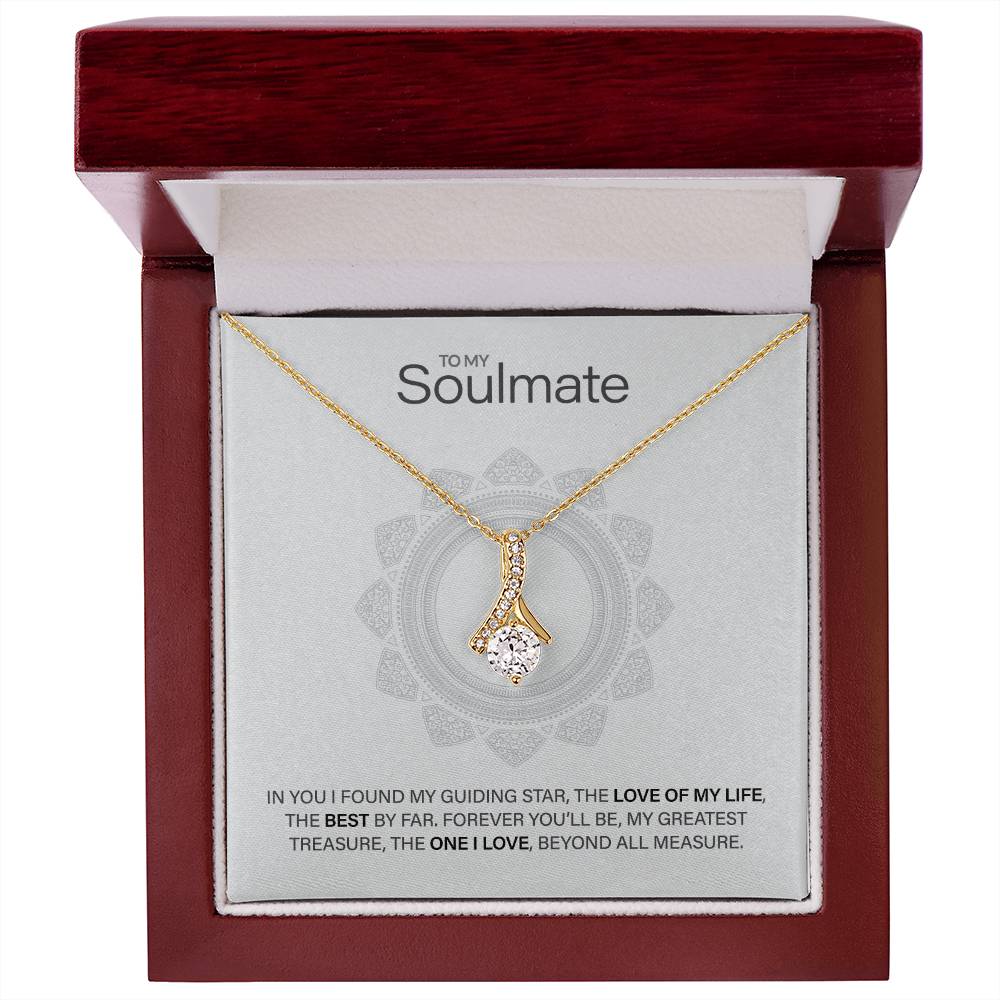 Best Gift for Soulmate: Beautiful Soulmate Love Pedant Necklace to Melt Their Heart [Light]