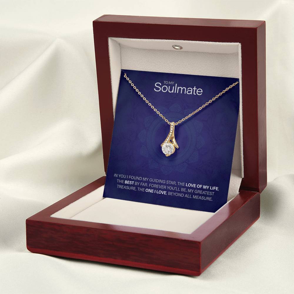 Best Gift for Soulmate: Beautiful Soulmate Love Pedant Necklace to Melt Their Heart [Floral]