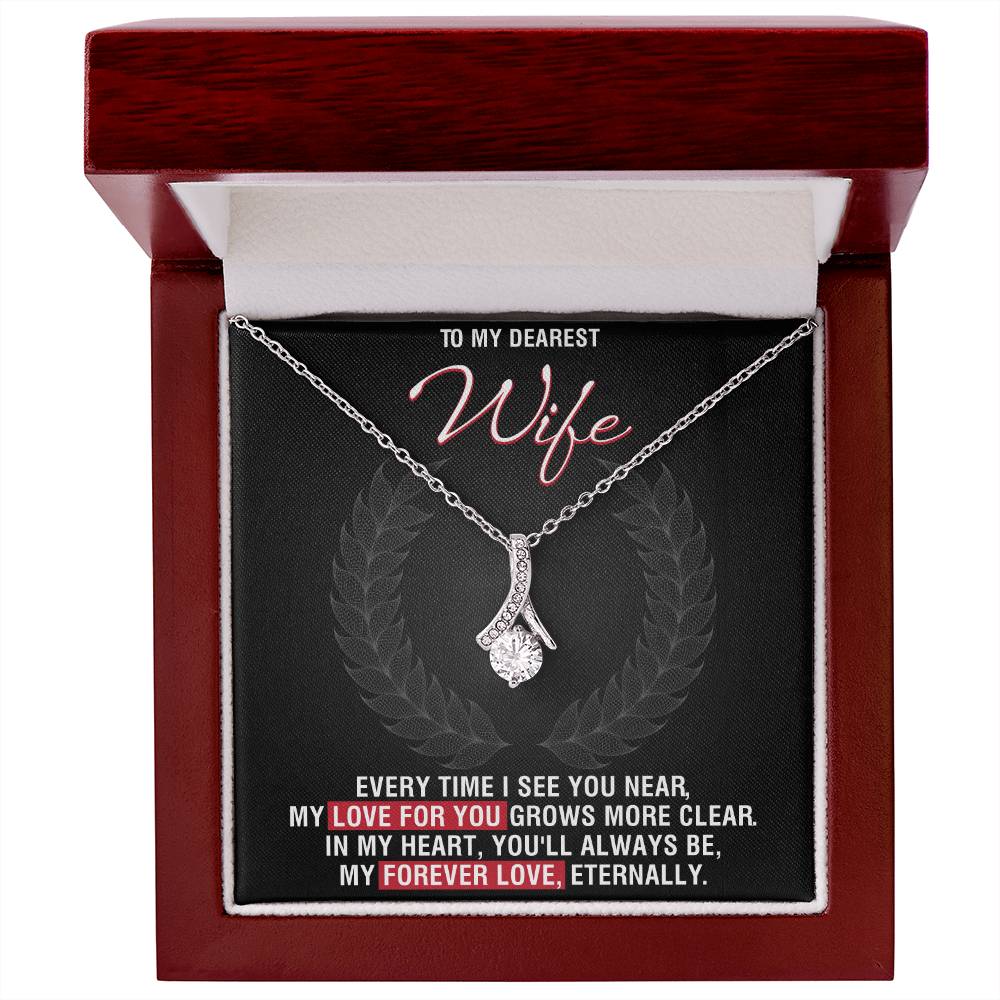 Best Gift for Wife: Meaningful Love Pedant Necklace to Melt Her Heart [Dark]