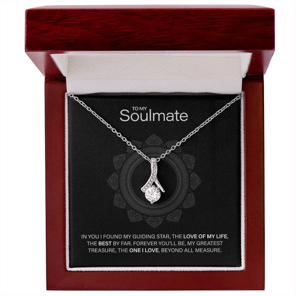 Best Gift for Soulmate: Beautiful Soulmate Love Pedant Necklace to Melt Their Heart [Dark]