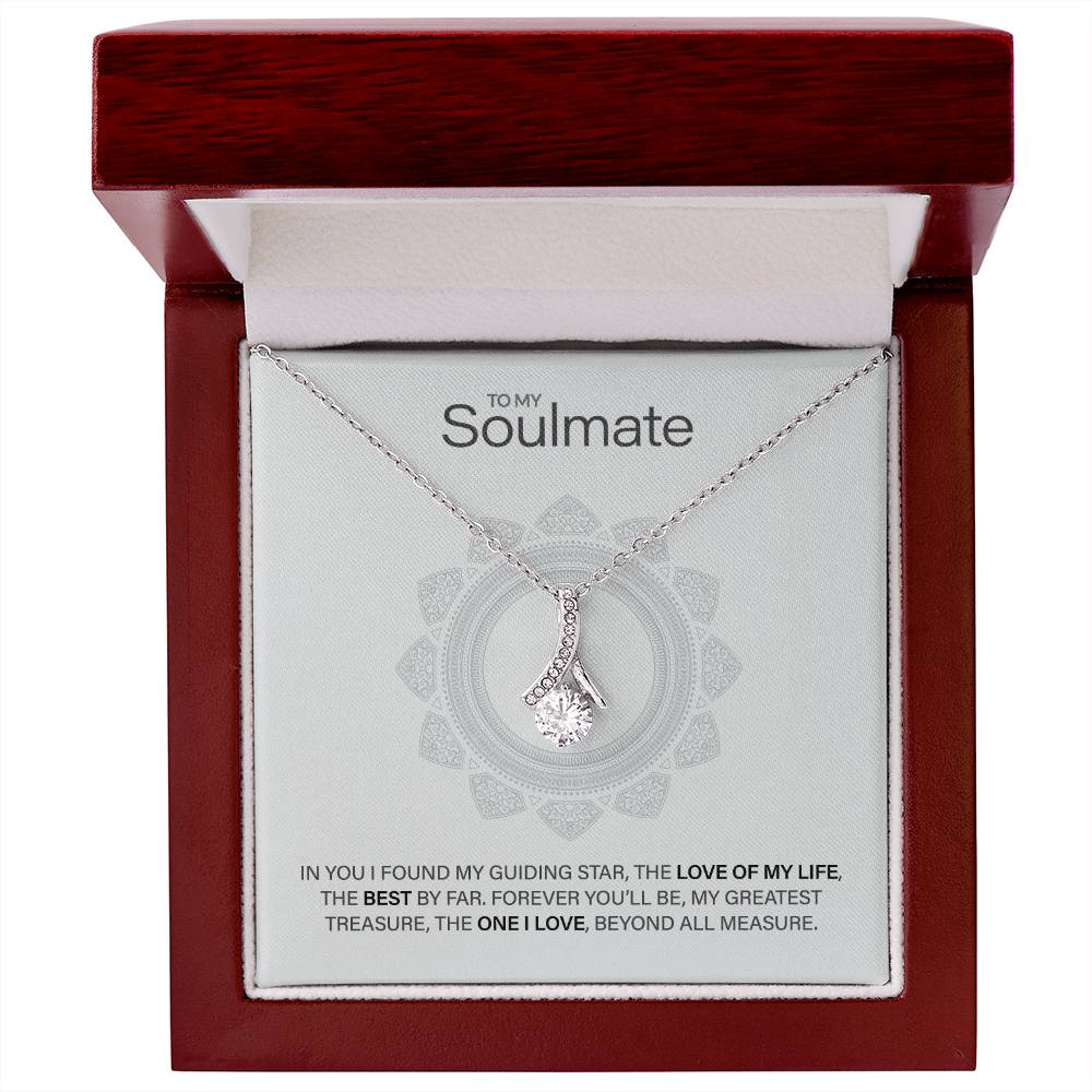 Best Gift for Soulmate: Beautiful Soulmate Love Pedant Necklace to Melt Their Heart [Light]