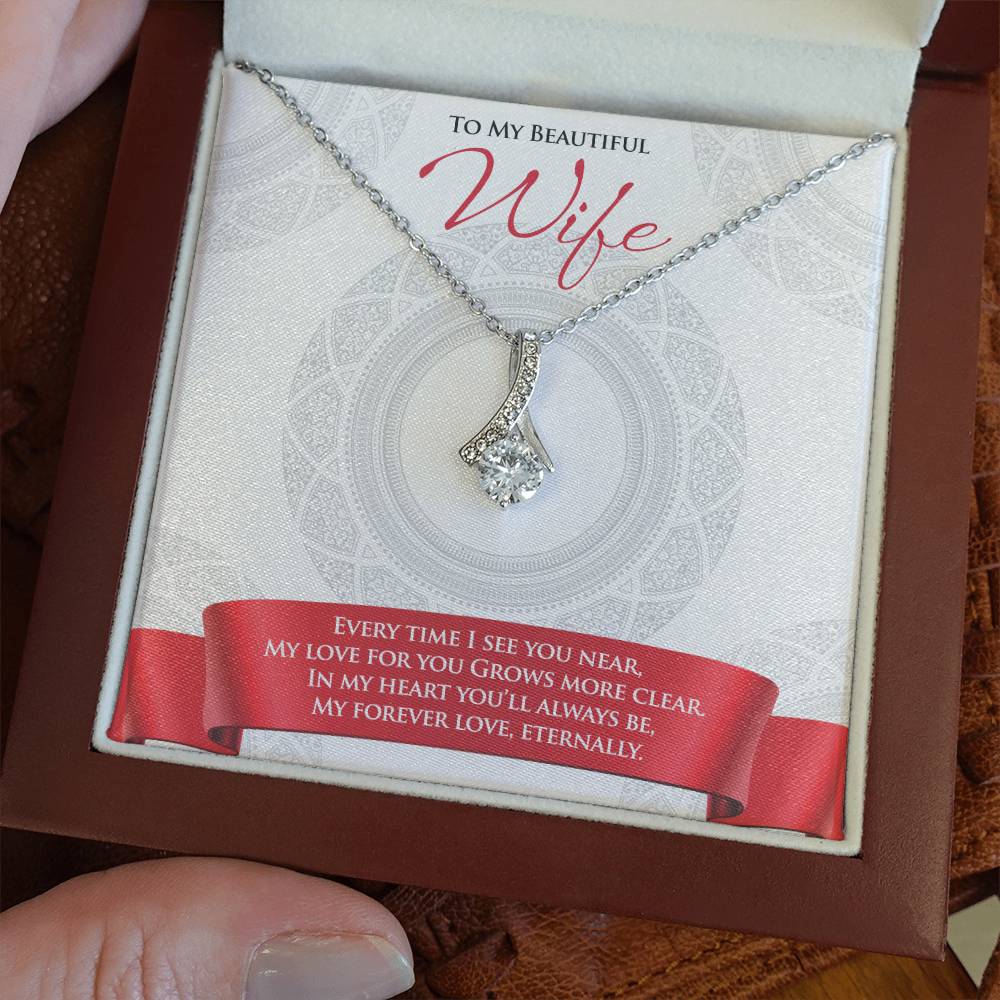 Best Gift for Wife: Beautiful Love Pedant Necklace to Melt Her Heart [Light]