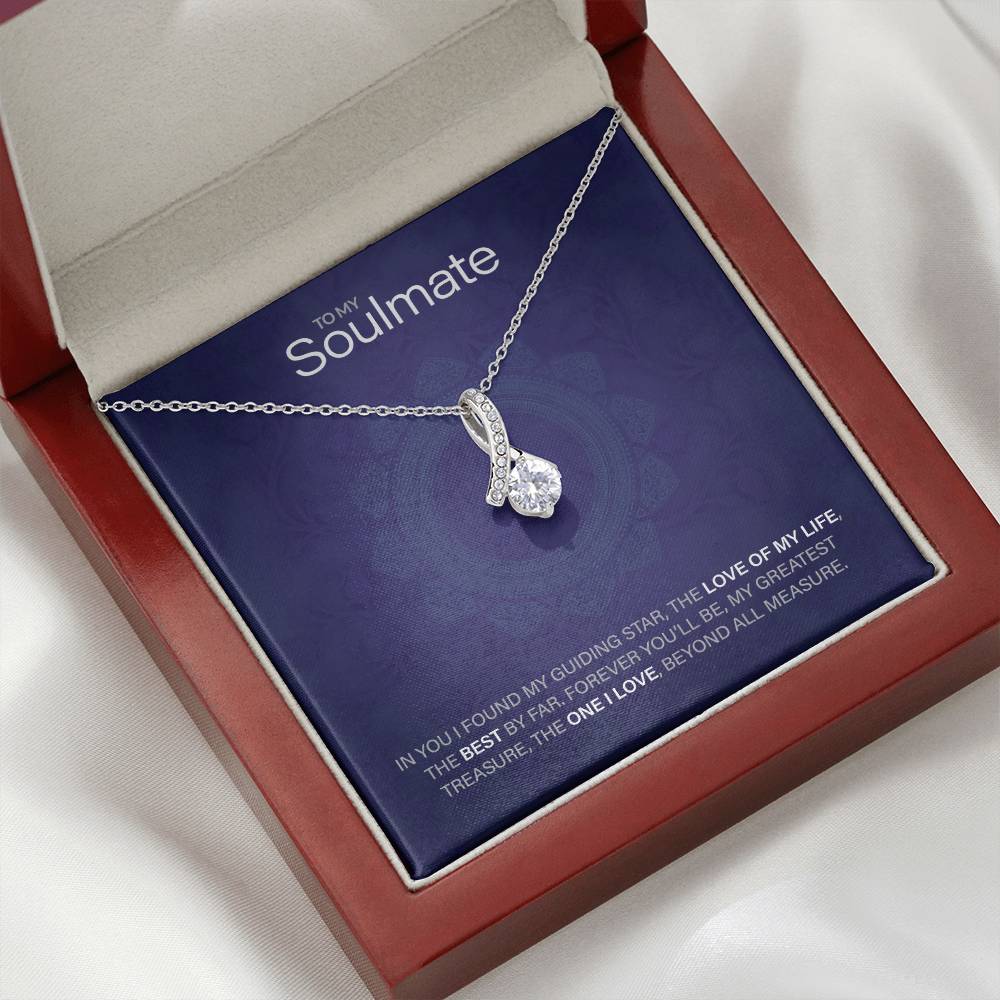 Best Gift for Soulmate: Beautiful Soulmate Love Pedant Necklace to Melt Their Heart [Floral]