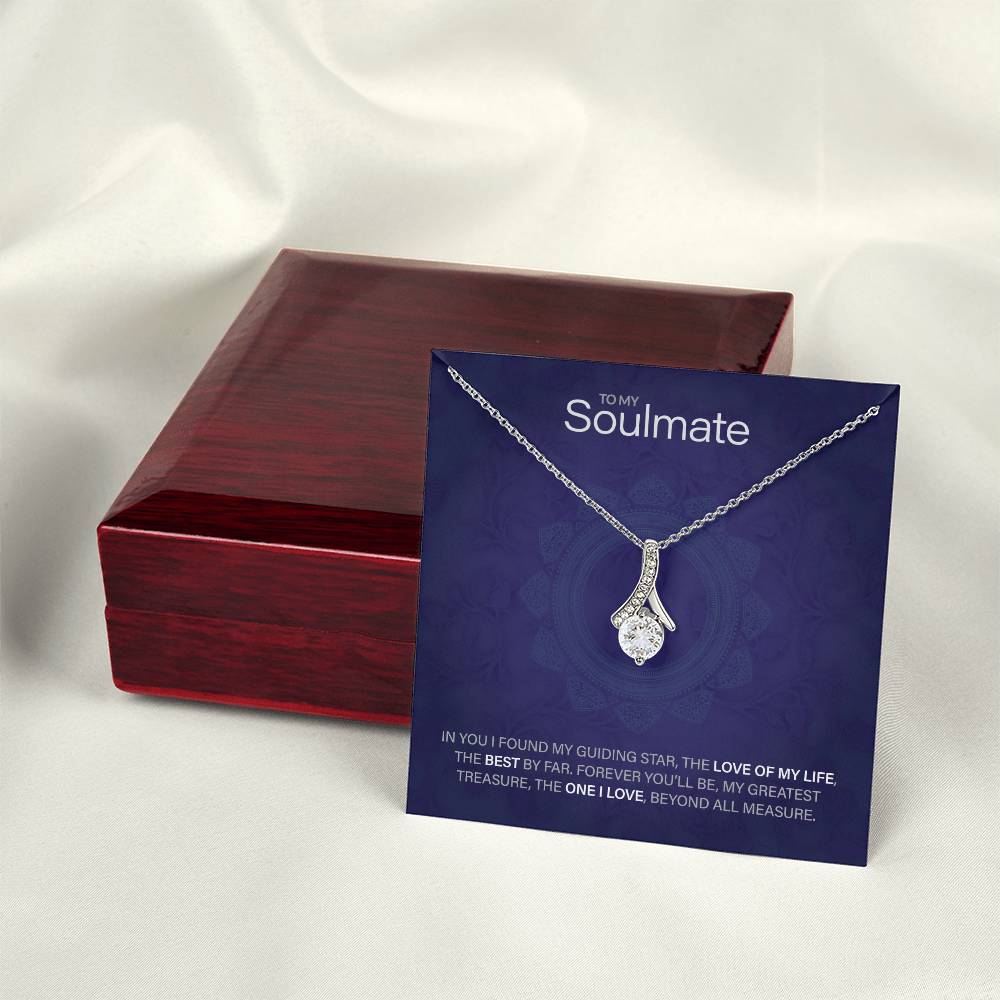 Best Gift for Soulmate: Beautiful Soulmate Love Pedant Necklace to Melt Their Heart [Floral]