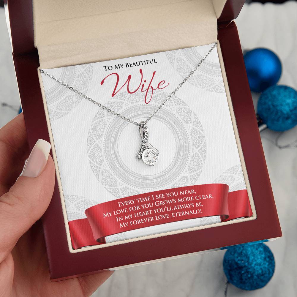 Best Gift for Wife: Beautiful Love Pedant Necklace to Melt Her Heart [Light]