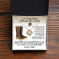 Dad's Tough Alaska Girl - Love Knot Necklace to Encourage Her Heart