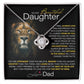 Best Gift for Daughter: Dad's Forever Love Knot Necklace to Encourage Her Heart