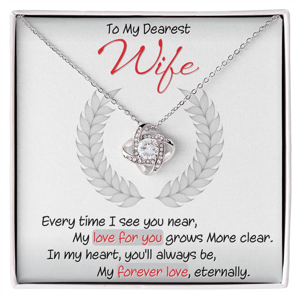 Best Gift for Wife: Meaningful Love Knot Necklace to Melt Her Heart [Light]