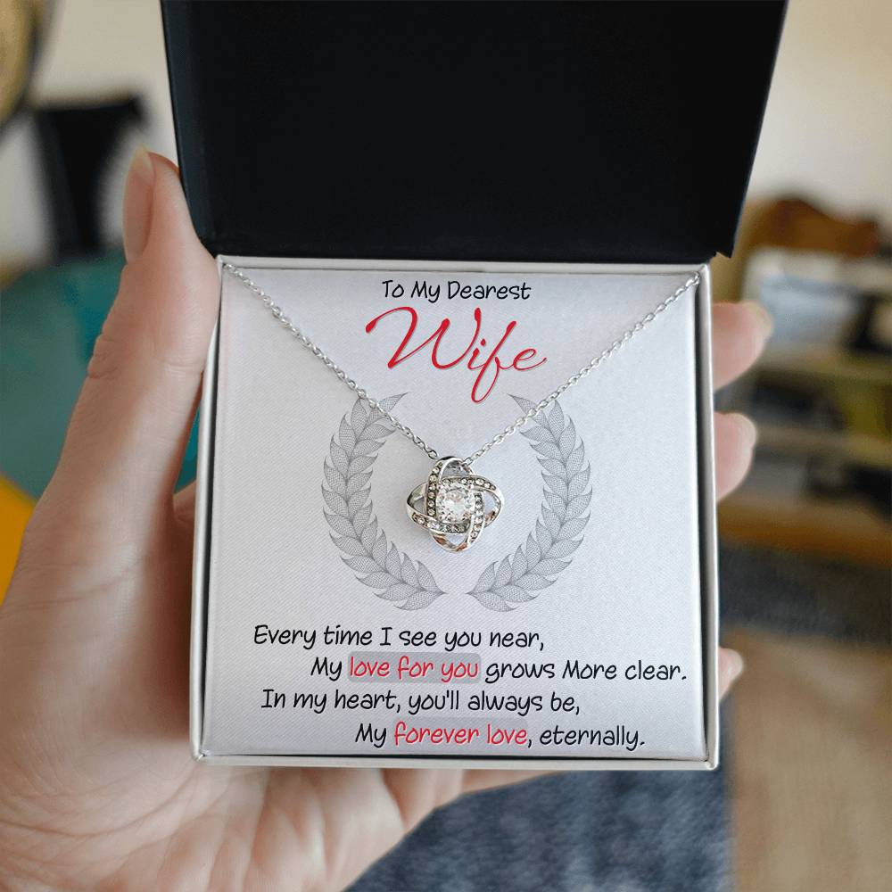 Best Gift for Wife: Meaningful Love Knot Necklace to Melt Her Heart [Light]