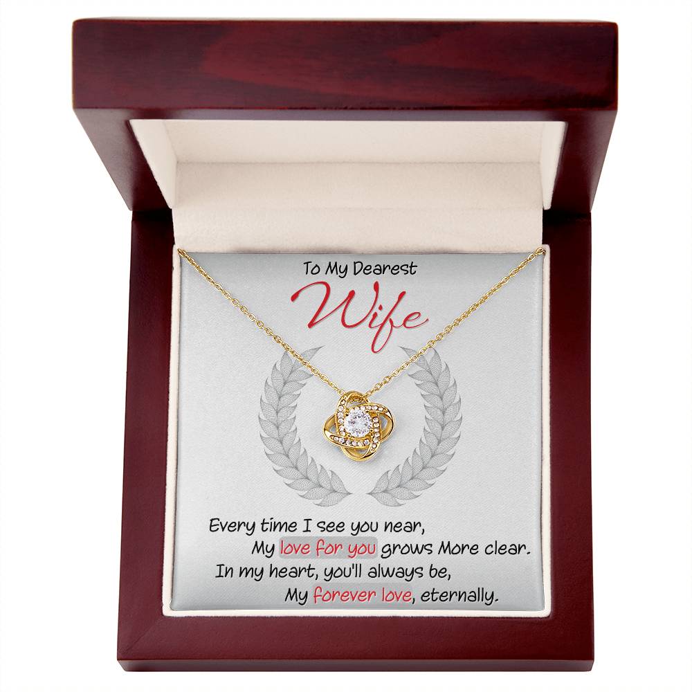 Best Gift for Wife: Meaningful Love Knot Necklace to Melt Her Heart [Light]