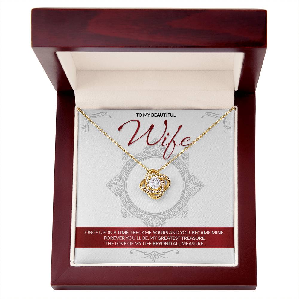 Best Gift for Wife: Forever Mine Love Knot Necklace to Melt Her Heart [Light]