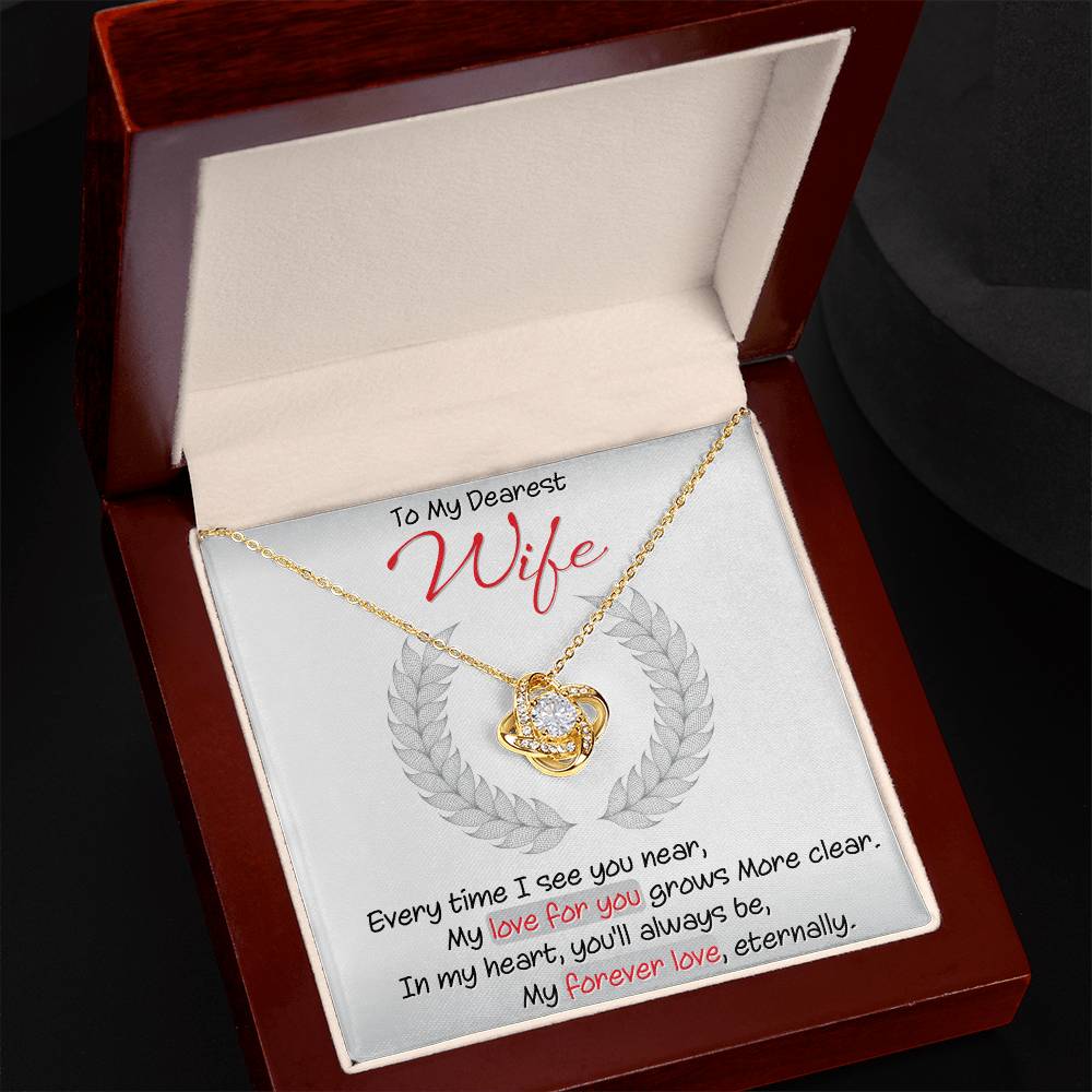 Best Gift for Wife: Meaningful Love Knot Necklace to Melt Her Heart [Light]