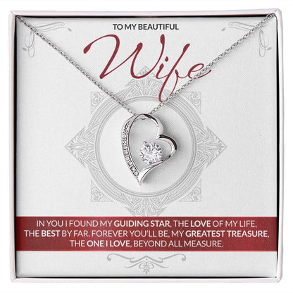 Best Gift for Wife: Forever Treasure Heart Necklace to Melt Her Heart [Light]