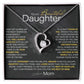 Best Gift for Daughter: Mom's Forever Love Heart Necklace - Encourage Her Heart