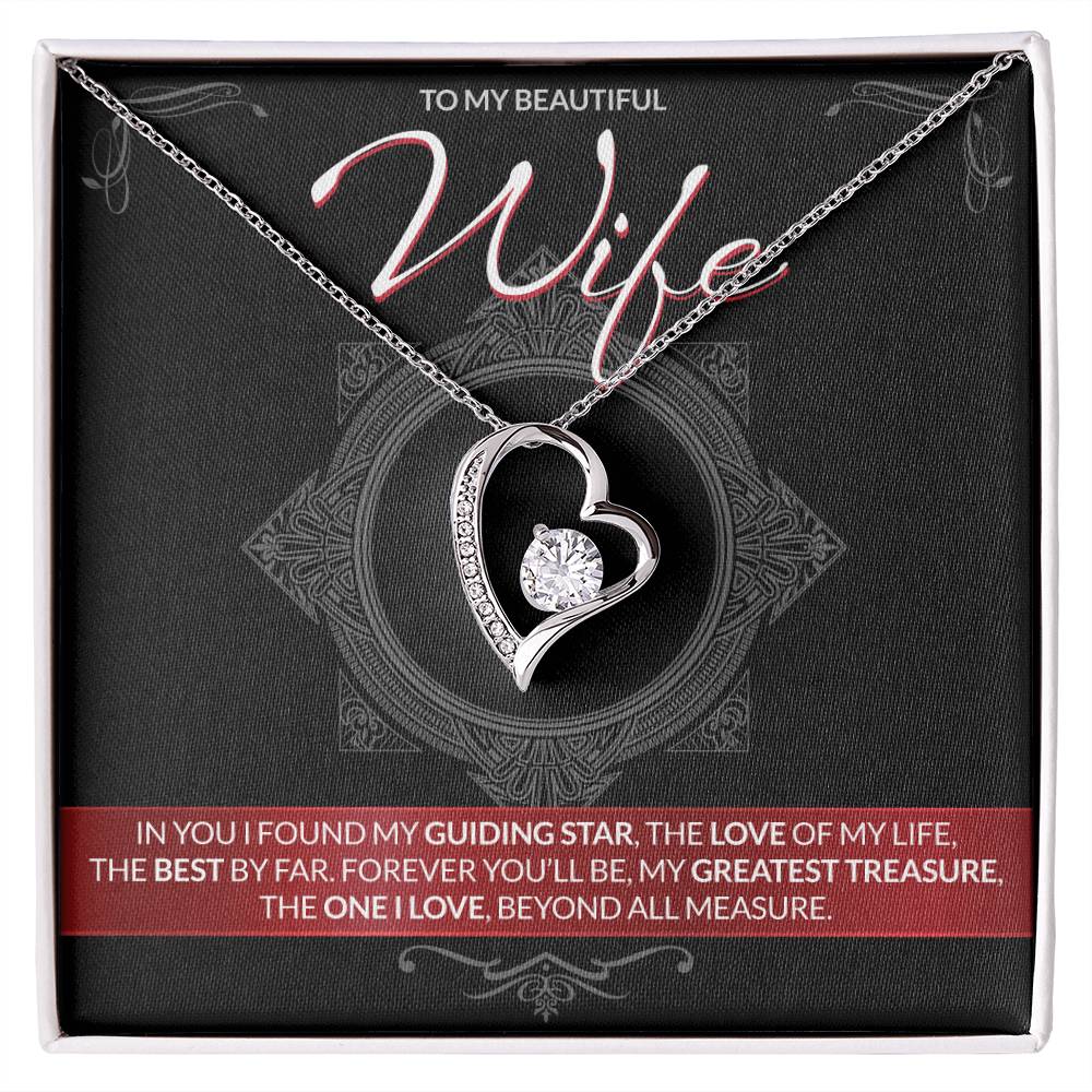 Best Gift for Wife: Forever Treasure Heart Necklace to Melt Her Heart [Dark]