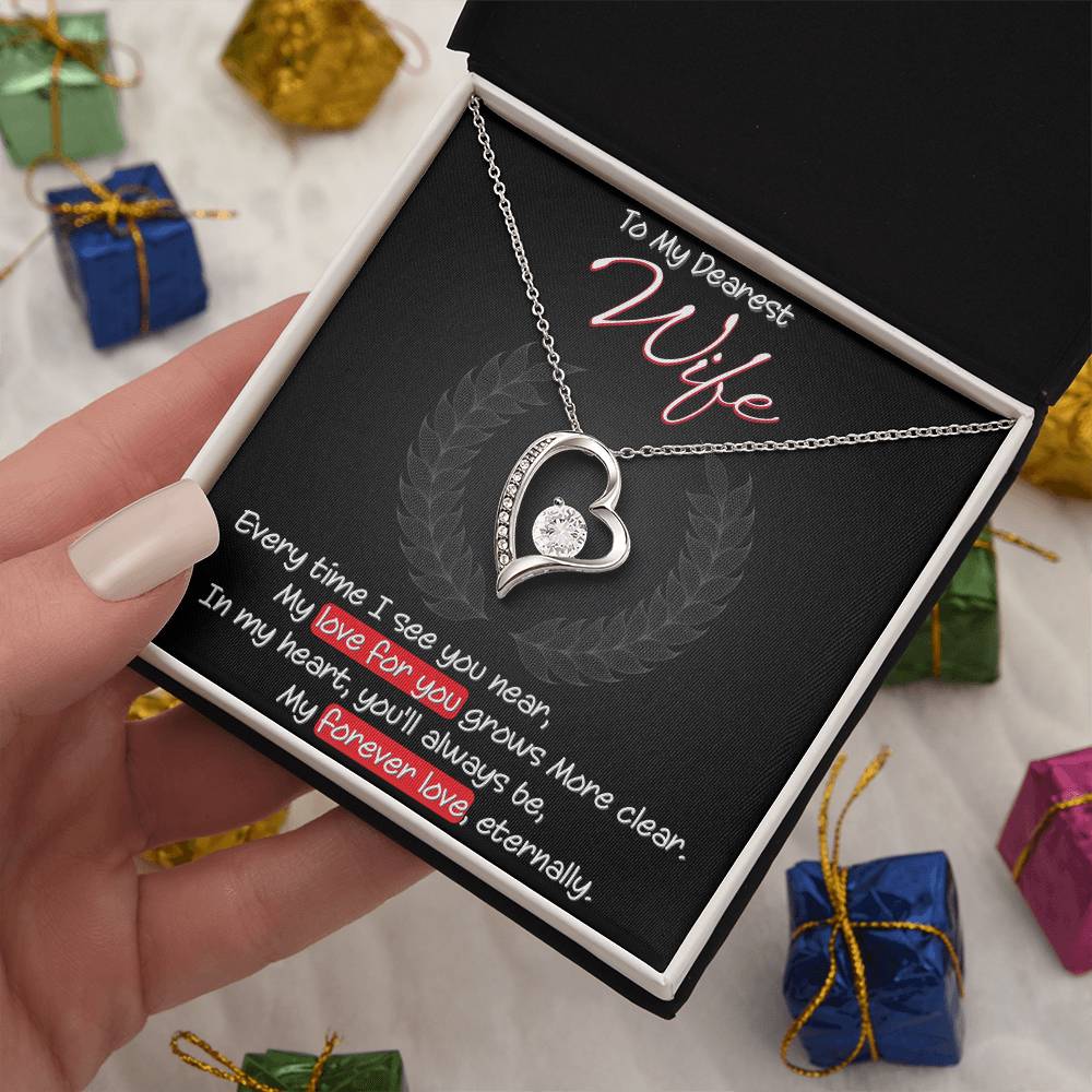 Best Gift for Wife: Meaningful Heart Pedant Necklace to Melt Her Heart [Dark]