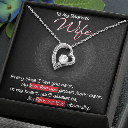 Best Gift for Wife: Meaningful Heart Pedant Necklace to Melt Her Heart [Dark]