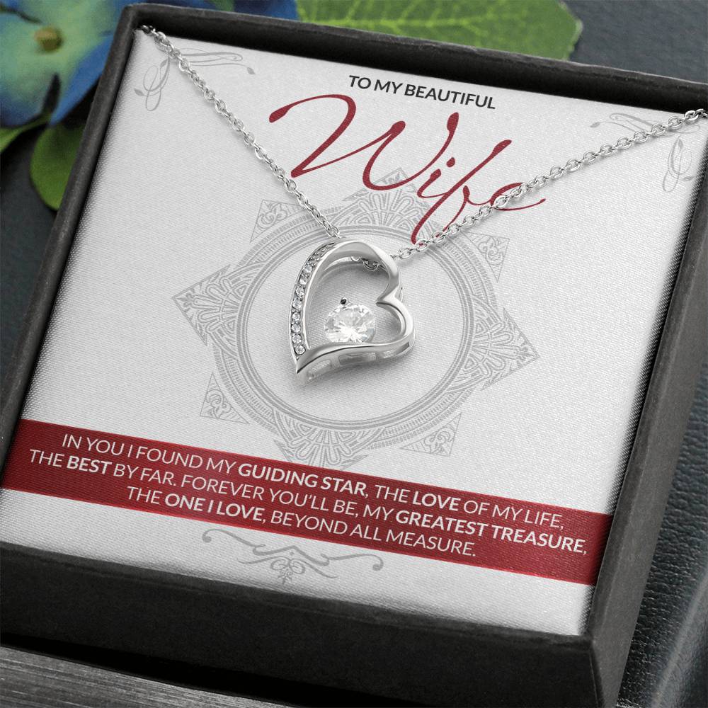 Best Gift for Wife: Forever Treasure Heart Necklace to Melt Her Heart [Light]