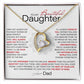 Best Gift for Daughter: Dad’s Forever Love Heart Necklace to Encourage Her Heart [Light]