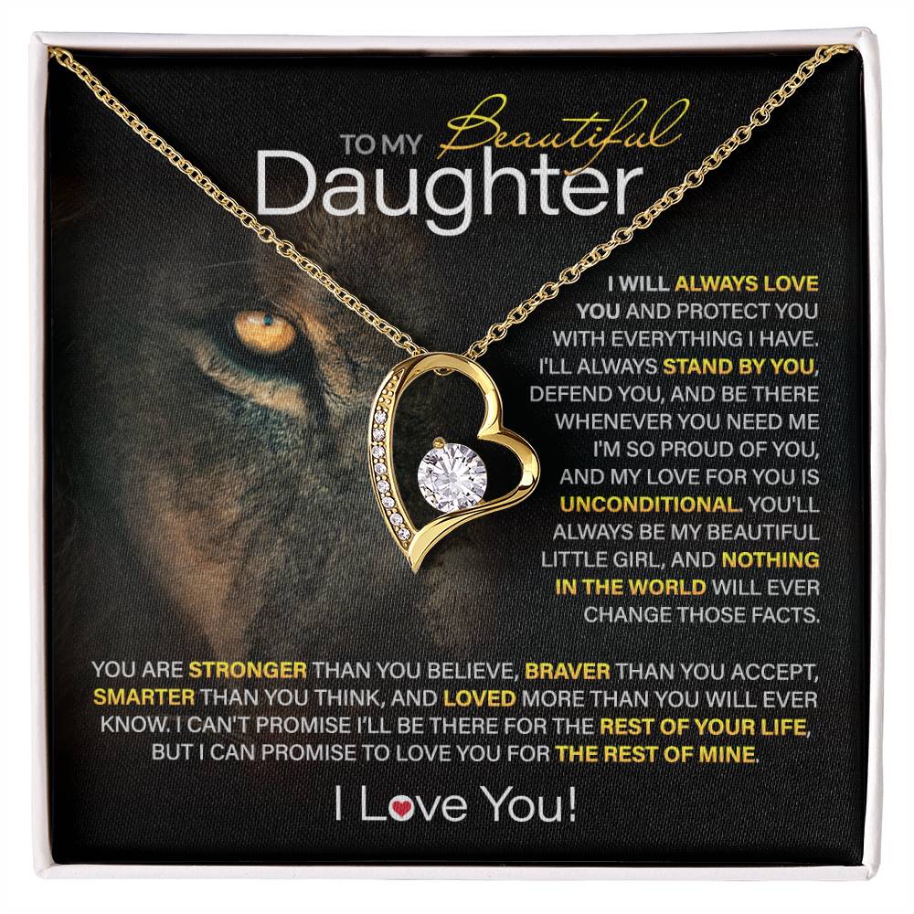 Best Gift for Daughter: Forever Love Heart Necklace to Encourage Your Daughter's Heart