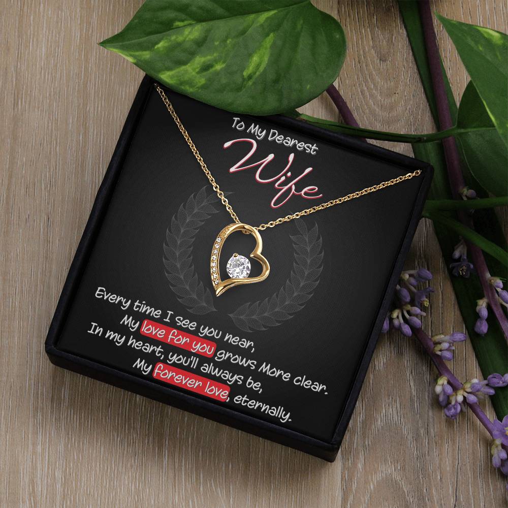 Best Gift for Wife: Meaningful Heart Pedant Necklace to Melt Her Heart [Dark]