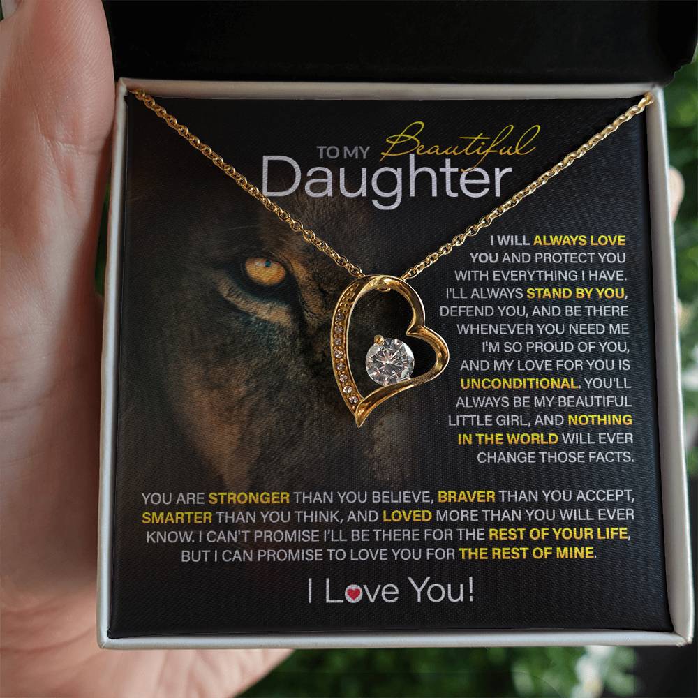 Best Gift for Daughter: Forever Love Heart Necklace to Encourage Your Daughter's Heart