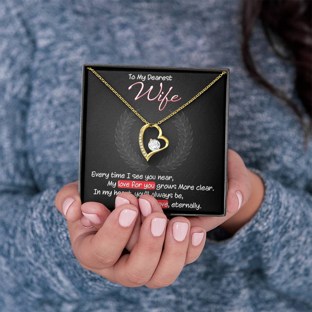 Best Gift for Wife: Meaningful Heart Pedant Necklace to Melt Her Heart [Dark]